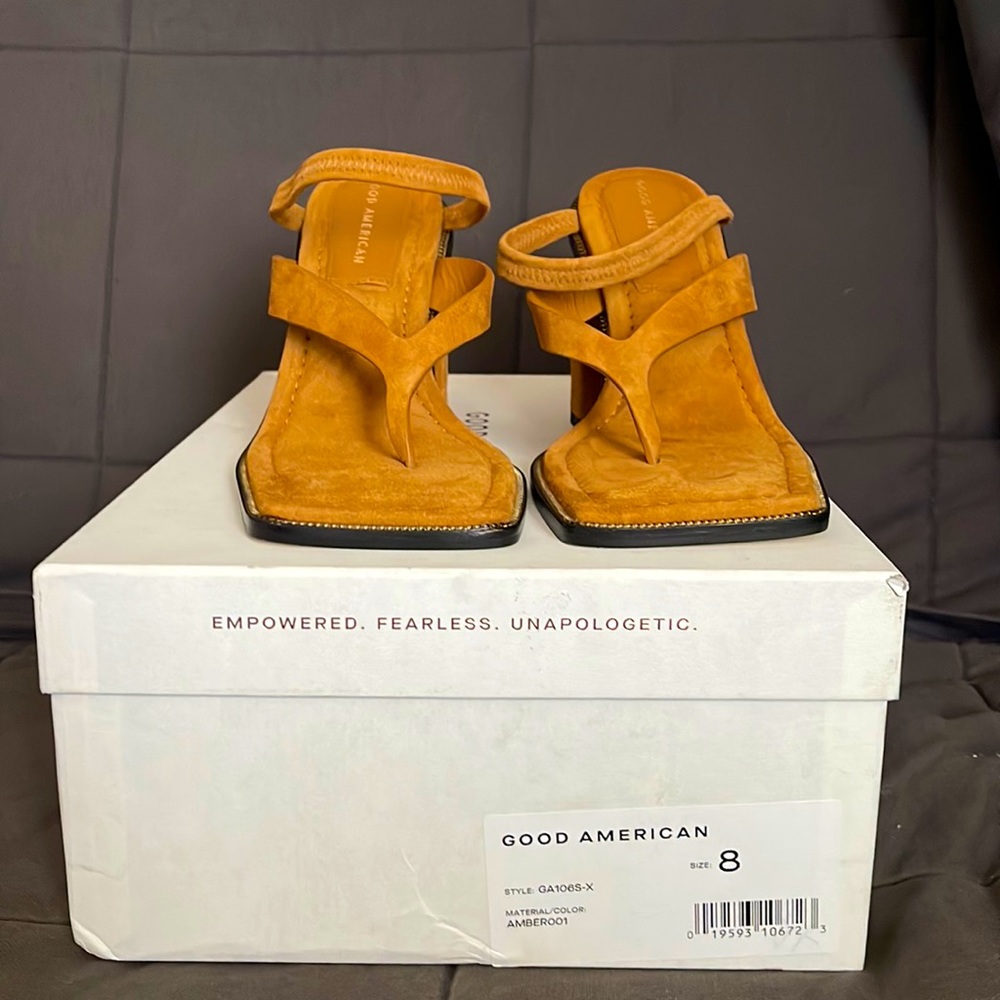 Good American Strap Thick Heels